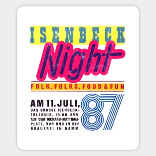 Isenbeck Night 87 - Vintage 80s German Music Festival Sticker
